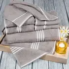 8 Pc 100% Cotton Towel Set Fingertip Hand Bath Towels