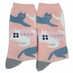 【GARAPAGO SOCKS】日本設計台灣製長襪-貓咪圖案 - 襪子 長襪 中筒襪 台灣製襪子 日本設計