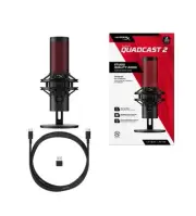 NEW HyperX QuadCast 2 - USB Microphone for Gaming, Streaming and Podcasting