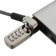 Notebook Laptop Combination Lock Security Cable 4 Digit Password Protections Anti Theft Device
