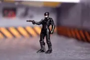 3D PRINT 1/64 Black Robo Murphy police cap SCIENCE FICTION MOVIE 1:64 CAR street