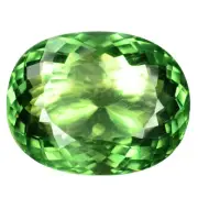 14.03 Ct. Charming Natural Oval Green Apatite Gems WITH GLC CERTIFY