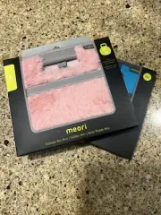 2x meori Mini Foldable Storage Box, Dream Plush, Rose, And Azure Blue