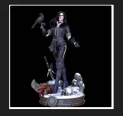 UNPAINTED Witcher Yennifer Diorama 3d Printed Model Kit