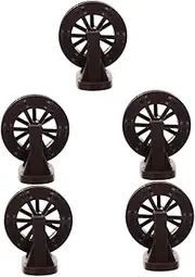 5pcs Micro Water Wheel Decor Miniature Landscape Fountain Wheel for Zen Garden Office Home