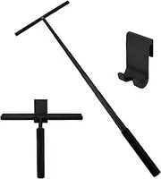 Squeegee, Retractable Shower Rubber Scraper, 31cm Wide Window Squeegee, Telescopic Distance 24~95 cm, with Hook, No Water Mark, Suitable for Bathroom, Glass, Floor