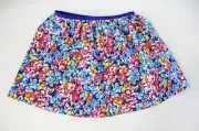 Ralph Lauren Girls Floral Twill Pull On Skirt Royal/Pink Multi Sz XL (16) - NWT