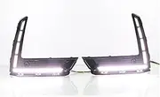 Fog Light Car LED DRL For CRV 2023 Yellow Turn Signal Night Blue Running Lamps Car Foglamp Auto Driving Lamp