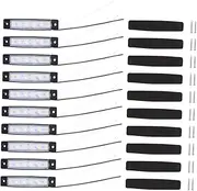 10pcs 6 Led Side Light Rear Light 12v/24v Made for Car Motorcycle Pickup Ship Truck Anti-collision Splash-proof Ultra Slim Surface Mount