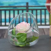 3 Pcs Glass Fishbowl Planter Slant Cut Jars Oblique Bottle Micro Landscape