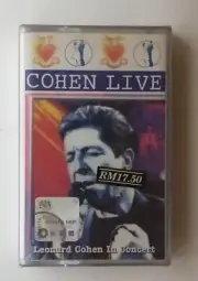Live In Concert by Leonard Cohen Rare 1994 Malaysia Cassette Tape Brand New