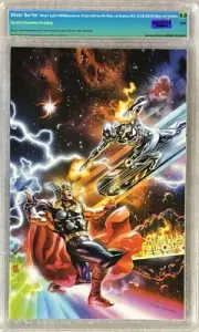SILVER SURFER: Ghost Light #5 SVG 9.8 **Massafera VIRGIN Silver Surfer 4 HOMAGE*