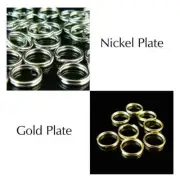 9mm gold or nickel plated split ring/ key ring/ key chain ring, 500 pcs BULK