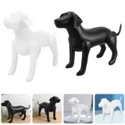 2pcs Dog Mannequins Standing Dog Model Display Dog Apparel Inflatable Mannequins
