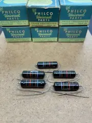 5 NOS NIB Philco Rebrand Sprague Bumble Bee .001UF .001M 1600V Molded Capacitors