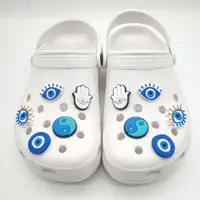 在飛比找蝦皮購物優惠-CROCS 惡魔眼鱷魚鞋魅力配件鞋 DIY 腕帶 PVC G