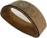 Yoga Wheel Natural Wood for Stretching, Non-Slip Yoga Wheel roll for Yoga Poses, Stretching Exercises, Back Bends, Flexibility, Load Capacity up to 200KG-B