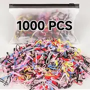 1000 pcs Elastic Hair Rubber Bands Mini Hair Rubber Bands. Disposable rubber Mini Rubber Bands, Soft Small Hair Ties for Girls, Elastic Ponytail Accessories,Baby Hair Styling (Muticolor)