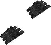 NUOBESTY 2sets Folding Room Divider Stand Base Privacy Sheer Panel Partition Base for Indoor Outdoor Use 3pcs*2