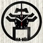 Hanoi Vinyl Record Wall Clock Decor Handmade 5423