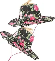 [COLLBATH] Summer Hat Wide Brim Decorative Beach Sun Hat for Women Sun Protection Cap