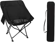 Eigell Camping Folding Chair Beach Chair Seat Heavy Duty Portable Chair Outdoor Moon Chair for Outside Yard Fishing Travel Barbecue