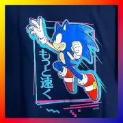 SONIC THE HEDGEHOG XL Tee T-SHIRT + TOTE BAG Anime Expo AX 2024 Exclusive SEGA