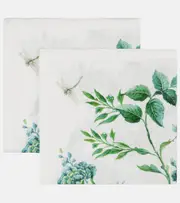 [Aquazzura Casa] Aquazzura Casa Secret Garden set of 2 linen napkins One Size green