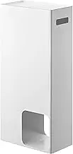 Yamazaki 3455 Toilet Paper Stocker, White, Approx. W 9.1 x D 4.9 x H 18.9 inches (23 x 12.5 x 48 cm), Tower, Toilet Storage, Shelf, Rack
