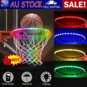 Basketball Hoop Rim Lamp Sensor-Activated LED Solar Strip Ring Night Light FlaRO