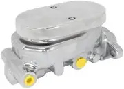 Aeroflow Brake Master Cylinder 1-1/8" Bore Cast Alumin Chrome Smooth - AF300-151