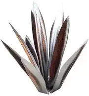 2 pcs Tequila Rustic Sculpture Home Decor DIY Hand Painted Metal Agave Plants Outdoor Garden Lawn Ornaments Courtyard Decoration