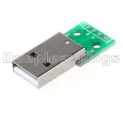 20pcs USB to DIP Adapter Converter 4 pin for 2.54mm PCB Board DIY Power Supply A