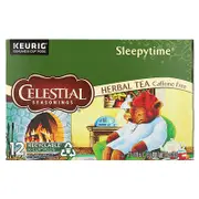Celestial Seasonings, Herbal Tea, Sleepytime®, Caffeine Free, 12 K-Cup Pods, 1.1 oz (32 g)