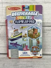 Melissa & Doug PAW Patrol Restickable Stickers Flip-Flap Pad NEW