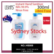 4×308ml ANTI-BACTERIAL KILL 99.9% GERMS Hand Sanitiser Sanitizer 68% ALCOHOL GEL