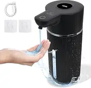 ULTAC Automatic Foaming Soap Dispenser Touchless for Bathroom Countertop,14.2oz/420ml with Intelligent Digital Display，4-Level Adjustable，IPX6 Waterproof for Kitchen,Modern Design Easy to Clean（Gel）
