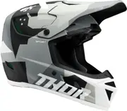 Thor Reflex Sport Carbon Brave, motocross helmet , color: Matt Grey/White/Black , size: M