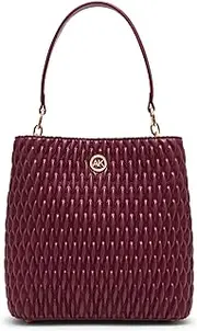 [Anne Klein] Ruched Bucket Bag with Convertible Strap