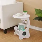 Sofa Side Table Bedside Table Compact Modern for Small Space NightStand Drink