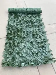 Faux Ivy Leaf Privacy Trellis Fence Screen Artificial Hedge with tie wraps