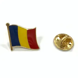【A-ONE】Romania 羅馬尼亞 國旗國旗紀念別針 國徽胸徽 遊學出國 國家胸徽 國旗配飾 國家徽章 愛國