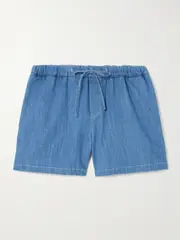 [Gucci] Gucci - Cotton-chambray Shorts - Blue - IT40 IT 40 Blue