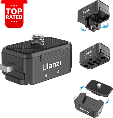 Quick Release Tripod Mount Adapter for DSLR Action Cameras and Gimbals
