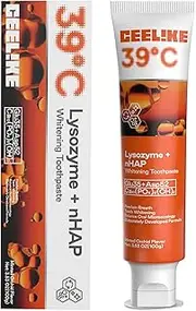 CEELIKE 39˚C Lysozyme Whitening Toothpaste – Whitening, Mildly Heated Formula with Waterless Technology, Effective Toothpaste for Brighter Smile, 100g