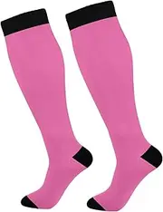 [Amooorous] Y2k Peach Irregular Stripe wicking socks compression for boot for men mujer, Y2k Peach Irregular Stripe