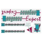 Mongoose - 1988 Expert for black frame Decal set - old school bmx