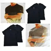 Tommy Hilfiger Men's Undershirts Set Of 2 Shirts Crew Neck Flag Logo Tees New
