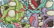 Cartoon Zombie Pattern All Saints' Day Happy Halloween Toddler Air Mattress Sheet Waterproof Cot Sheet for Child Travel Bed for Children Travel Mattress 50'' x 25'' (Sheet,Bed Not Included)