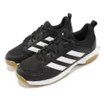 【ADIDAS 愛迪達】排羽球鞋 LIGRA 7 M 男鞋 女鞋 黑 膠底 支撐 皮革 訓練 運動鞋(FZ4658)